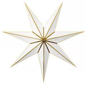 IKEA STRÅLA Star Lamp Shade White Gold 28" Christmas Holiday Decoration Shade